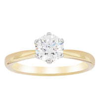 18ct Yellow Gold 1.00ct Diamond Nova Ring - Walker & Hall