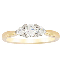 18ct Yellow Gold .30ct Diamond Elysian Ring - Ring - Walker & Hall