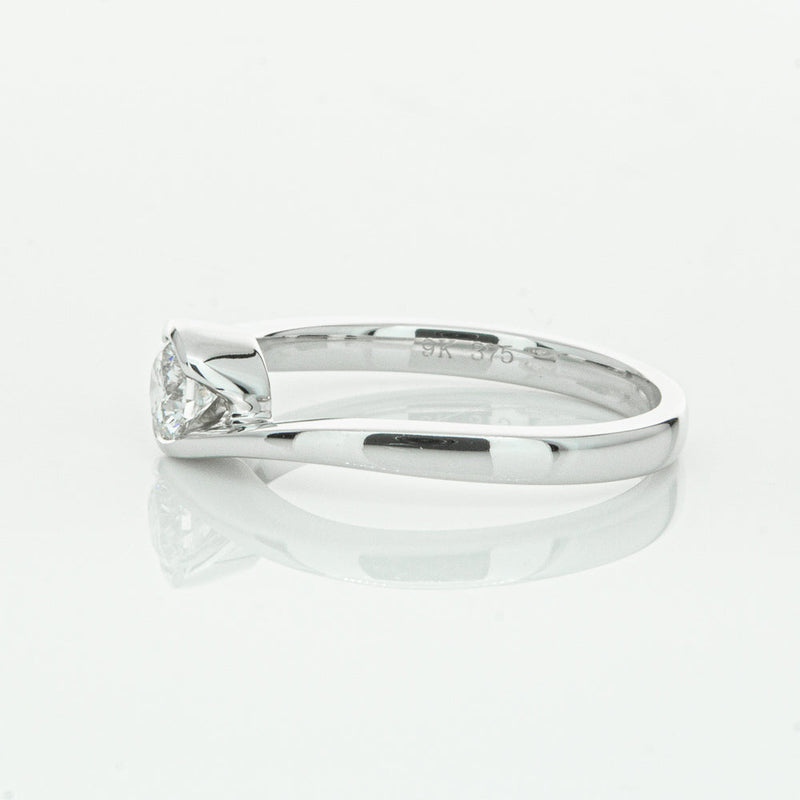 18ct White Gold .35ct Diamond Embrace Ring-Ring-Walker & Hall