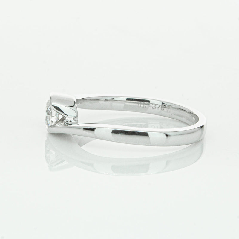 18ct White Gold .35ct Diamond Embrace Ring-Ring-Walker & Hall