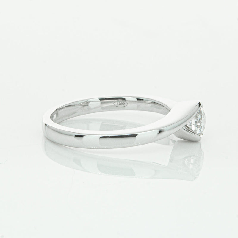 18ct White Gold .35ct Diamond Embrace Ring-Ring-Walker & Hall