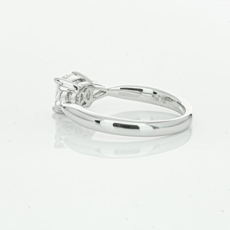 18ct White Gold 1.01ct Cushion Cut Diamond Ayla Ring-Ring-Walker & Hall