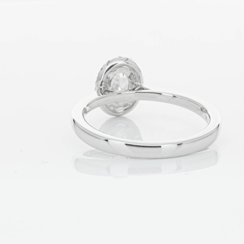 18ct White Gold .50ct Oval Cut Diamond Nina Ring-Ring-Walker & Hall
