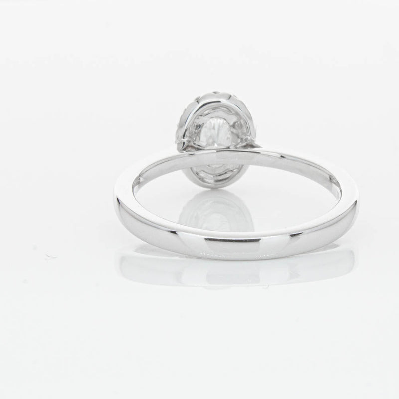 18ct White Gold .50ct Oval Cut Diamond Nina Ring-Ring-Walker & Hall