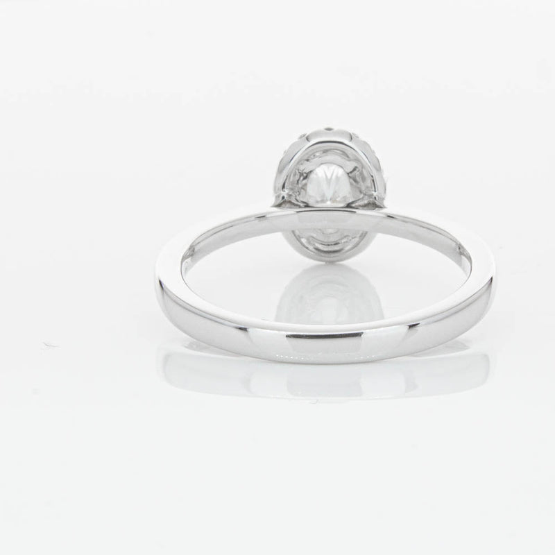 18ct White Gold .50ct Oval Cut Diamond Nina Ring-Ring-Walker & Hall
