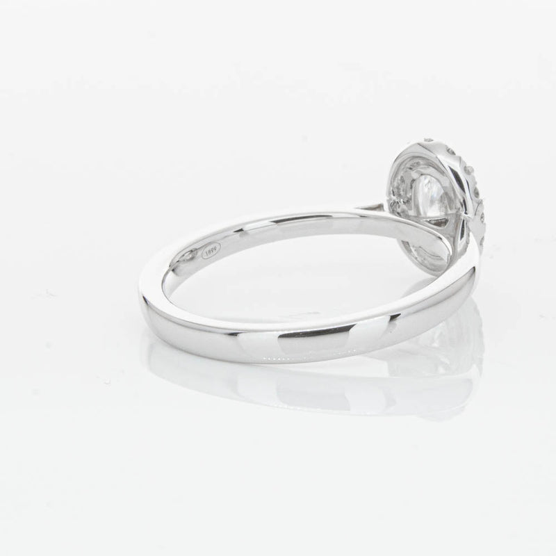 18ct White Gold .50ct Oval Cut Diamond Nina Ring-Ring-Walker & Hall