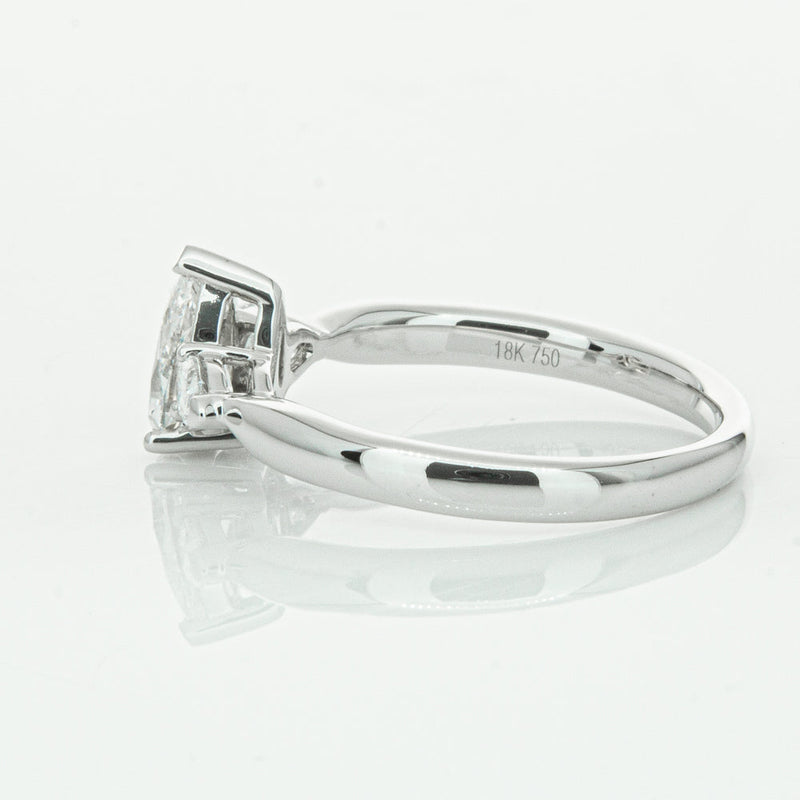 18ct White Gold .70ct Pear Cut Diamond Ayla Ring-Ring-Walker & Hall