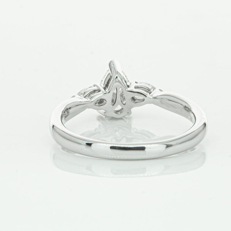 18ct White Gold .70ct Pear Cut Diamond Ayla Ring-Ring-Walker & Hall