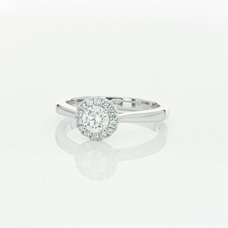 18ct White Gold .41ct Diamond Nina Ring-Ring-Walker & Hall