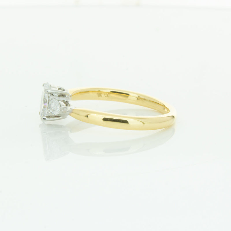 18ct Yellow Gold .50ct Oval Cut Diamond Ayla Ring-Ring-Walker & Hall