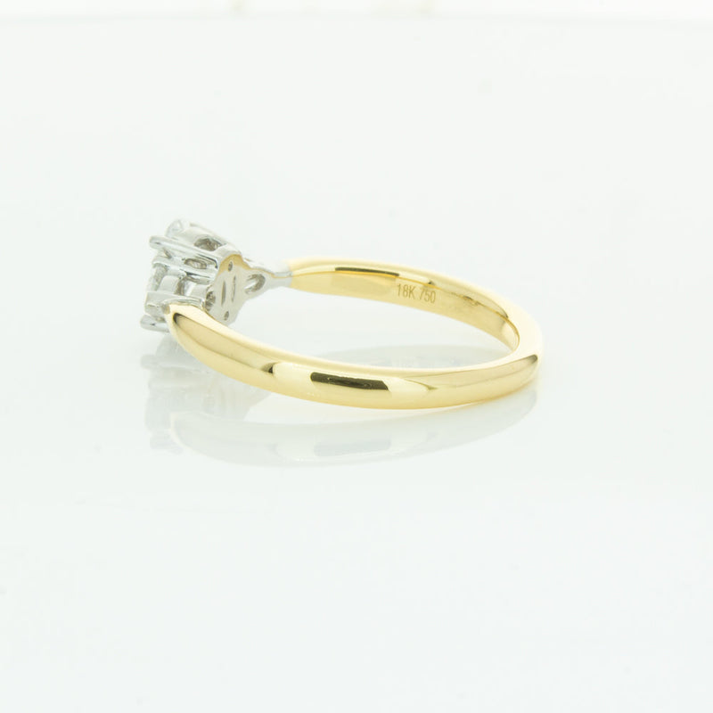 18ct Yellow Gold .50ct Oval Cut Diamond Ayla Ring-Ring-Walker & Hall