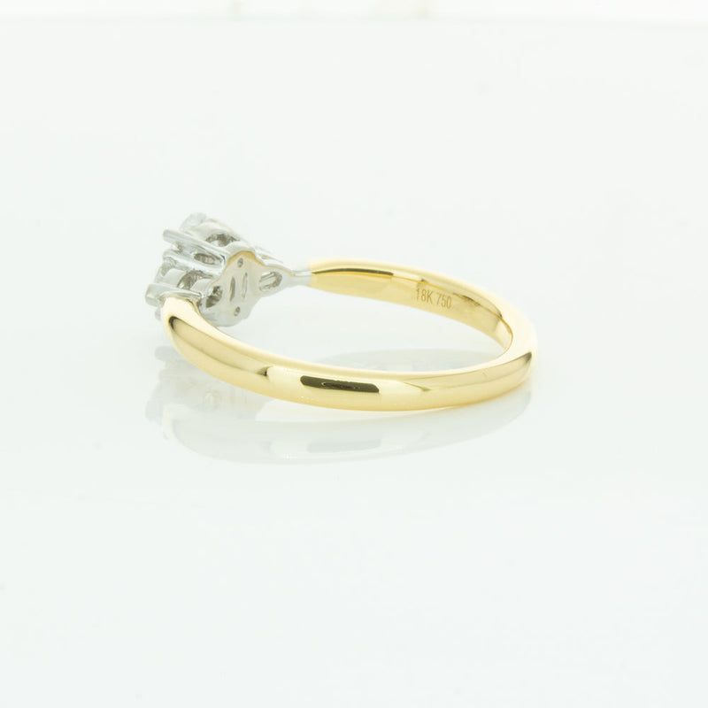 18ct Yellow Gold .50ct Oval Cut Diamond Ayla Ring-Ring-Walker & Hall