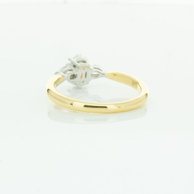 18ct Yellow Gold .50ct Oval Cut Diamond Ayla Ring-Ring-Walker & Hall