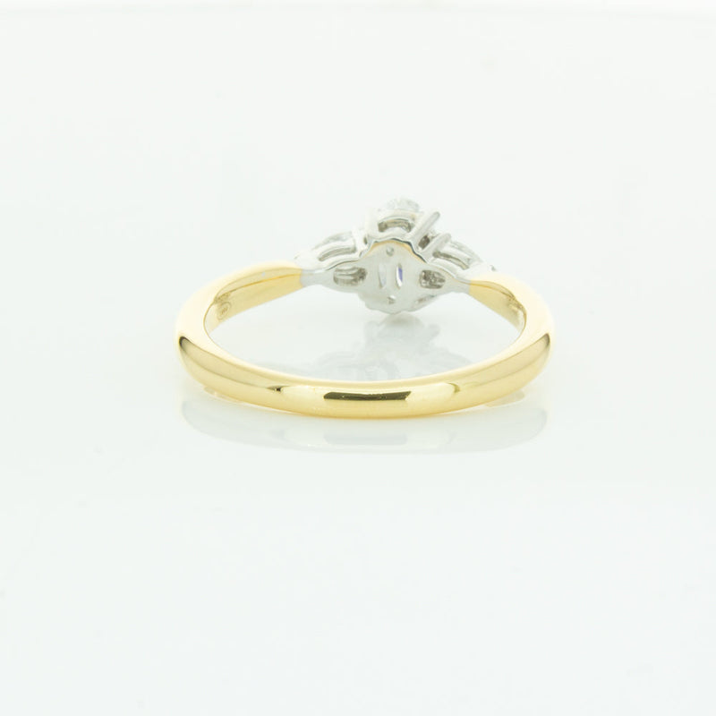 18ct Yellow Gold .50ct Oval Cut Diamond Ayla Ring-Ring-Walker & Hall
