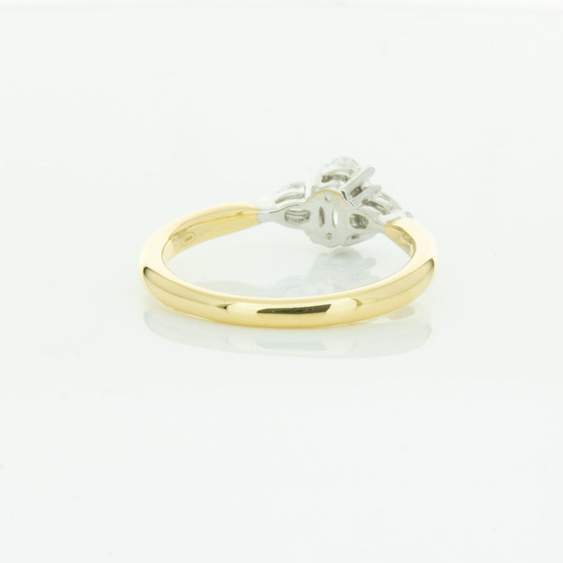 18ct Yellow Gold .50ct Oval Cut Diamond Ayla Ring-Ring-Walker & Hall