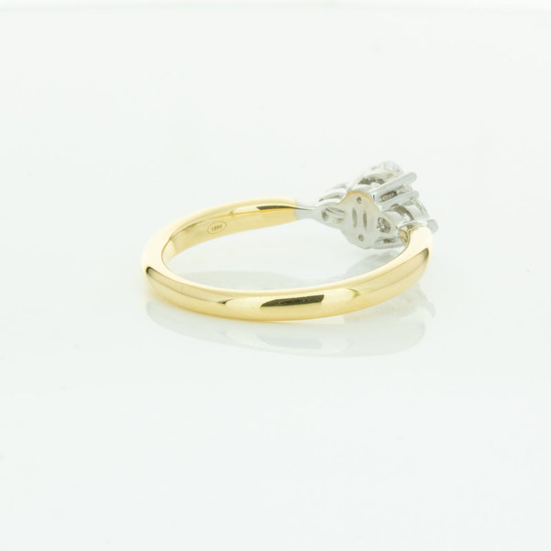 18ct Yellow Gold .50ct Oval Cut Diamond Ayla Ring-Ring-Walker & Hall