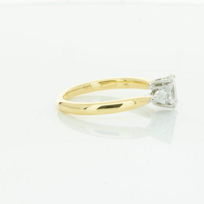 18ct Yellow Gold .50ct Oval Cut Diamond Ayla Ring-Ring-Walker & Hall