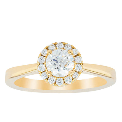 18ct Yellow Gold .51ct Diamond Nina Ring - Ring - Walker & Hall