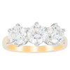 18ct Yellow Gold 2.23ct Diamond Trilogy Ring - Ring - Walker & Hall