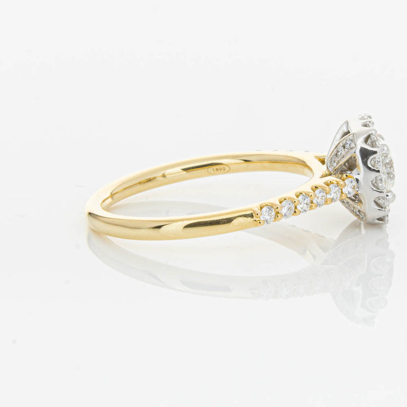 18ct Yellow Gold .50ct Diamond Manhattan Ring-Ring-Walker & Hall