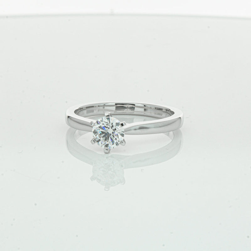 18ct White Gold .50ct Diamond Capri Ring-Ring-Walker & Hall