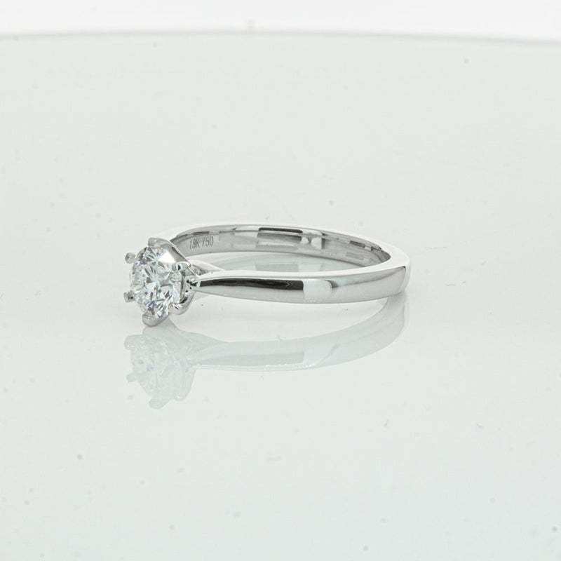 18ct White Gold .50ct Diamond Capri Ring-Ring-Walker & Hall