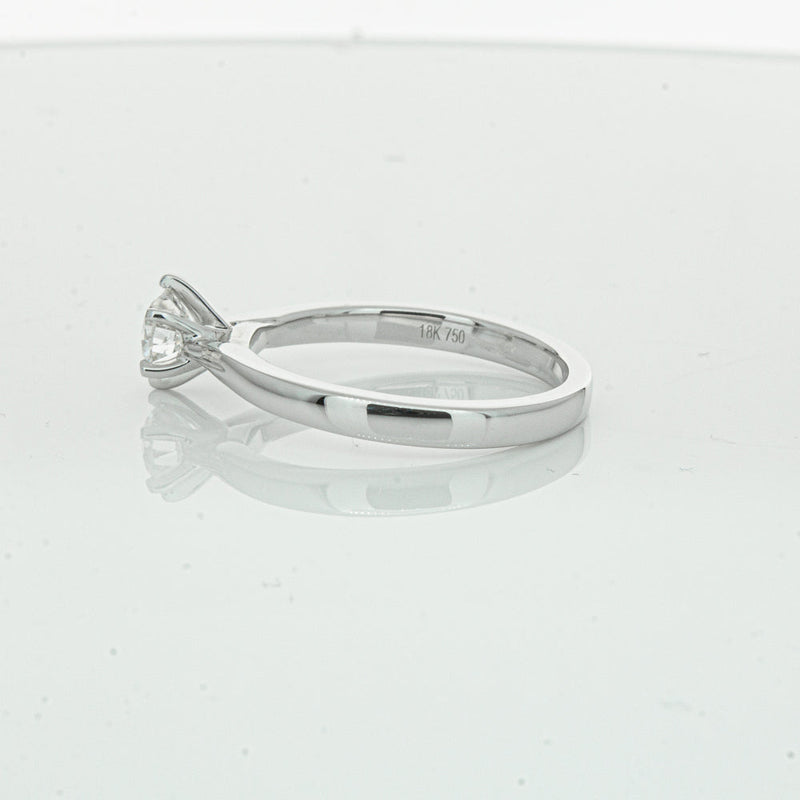 18ct White Gold .50ct Diamond Capri Ring-Ring-Walker & Hall