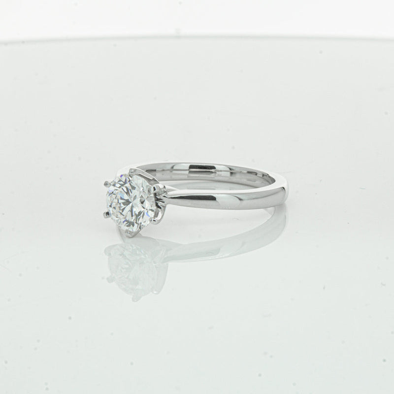 18ct White Gold 1.00ct Diamond Capri Ring-Ring-Walker & Hall