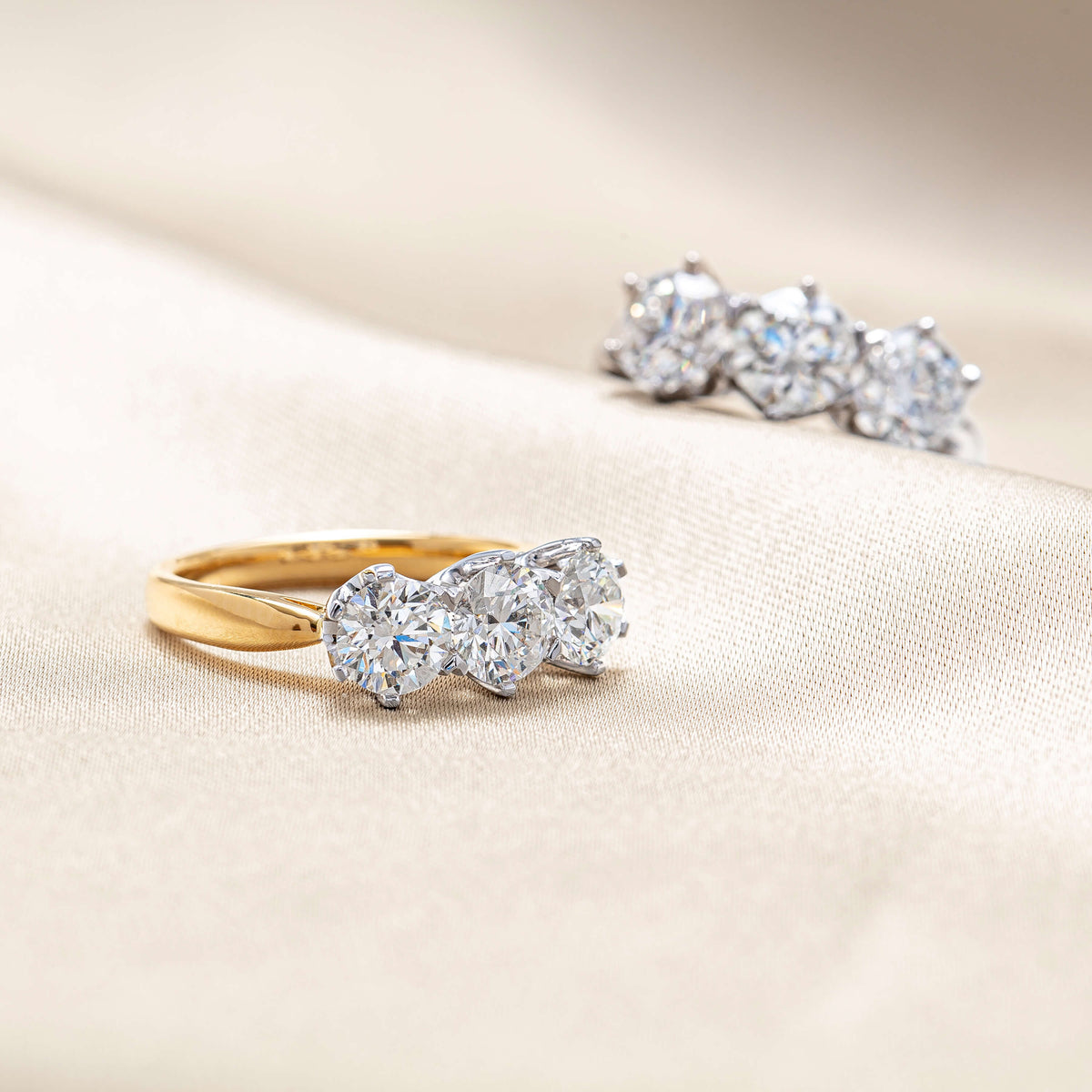 Diamond Trilogy Rings