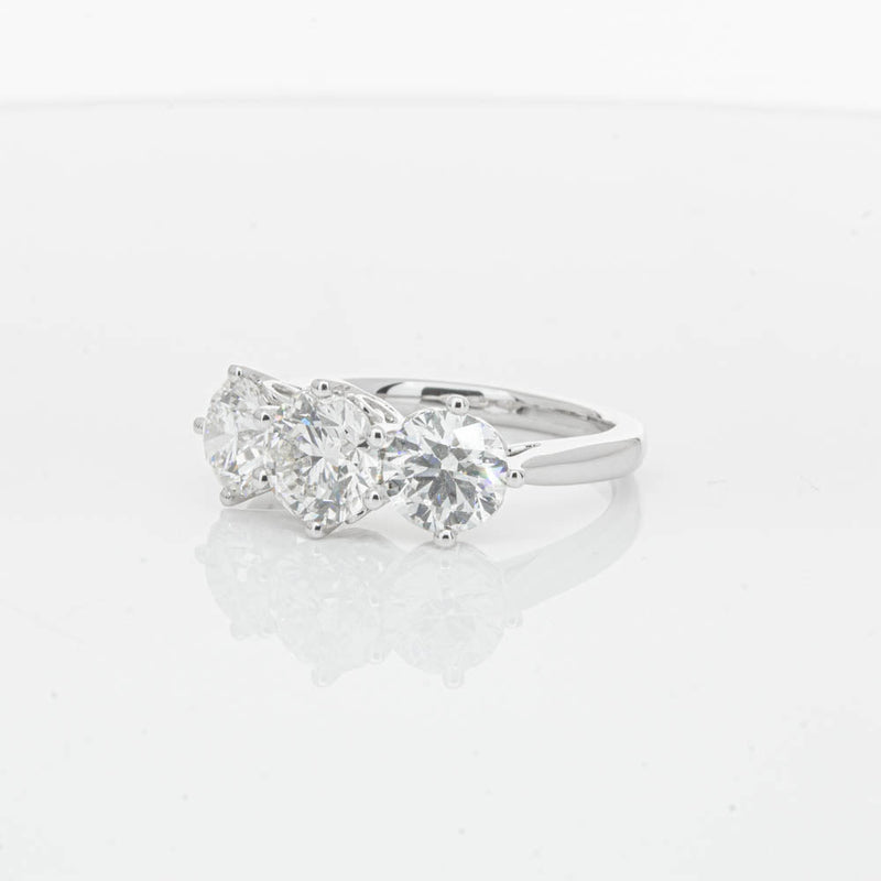18ct White Gold 3.02ct Diamond Coronado Ring-Ring-Walker & Hall