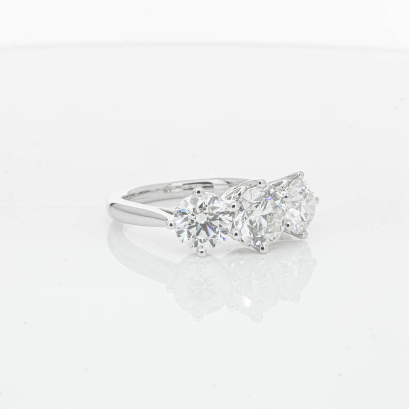 18ct White Gold 3.02ct Diamond Coronado Ring-Ring-Walker & Hall