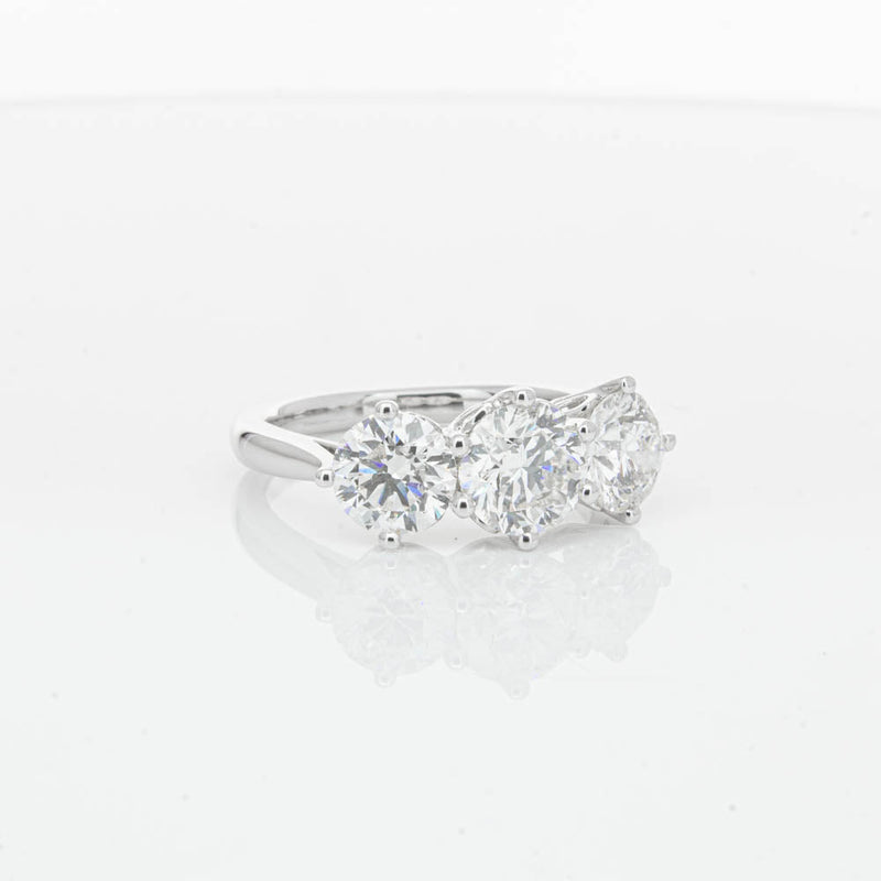 18ct White Gold 3.02ct Diamond Coronado Ring-Ring-Walker & Hall