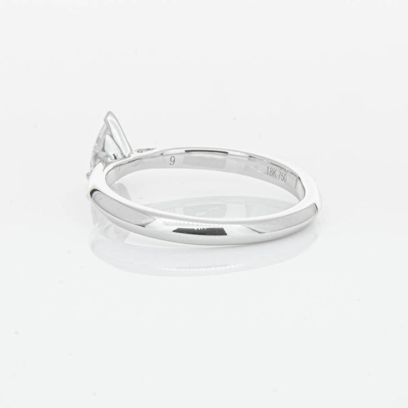 18ct White Gold .40ct Pear Cut Diamond Venetian Ring-Ring-Walker & Hall