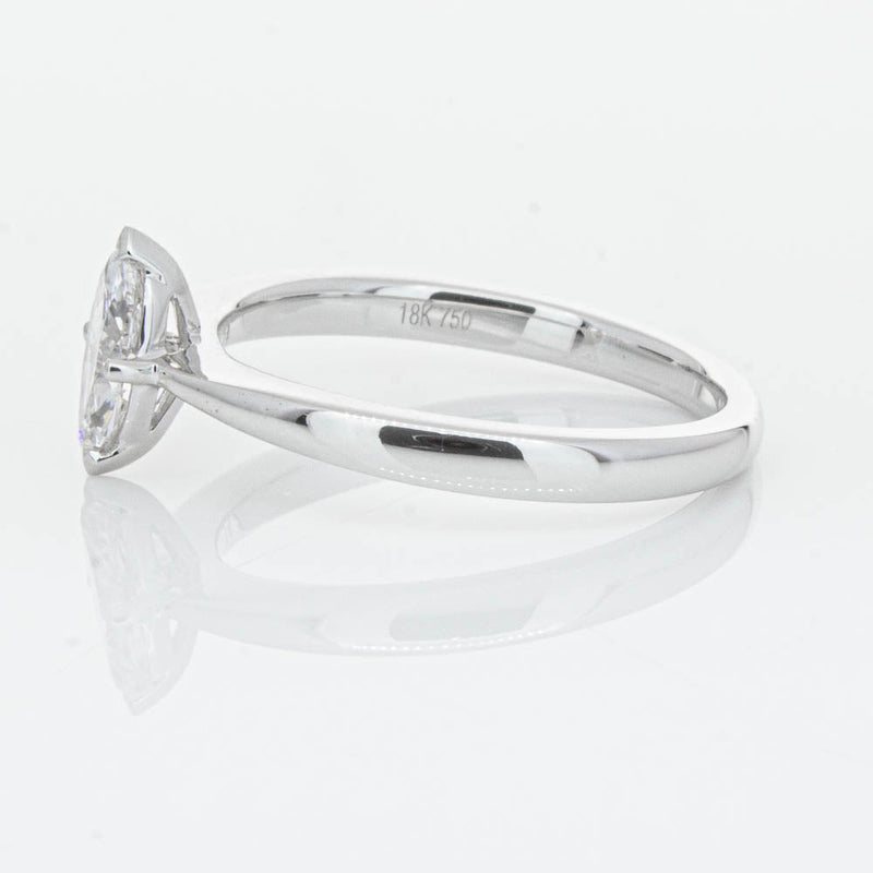 18ct White Gold .50ct Marquise Cut Diamond Royale Ring-Ring-Walker & Hall