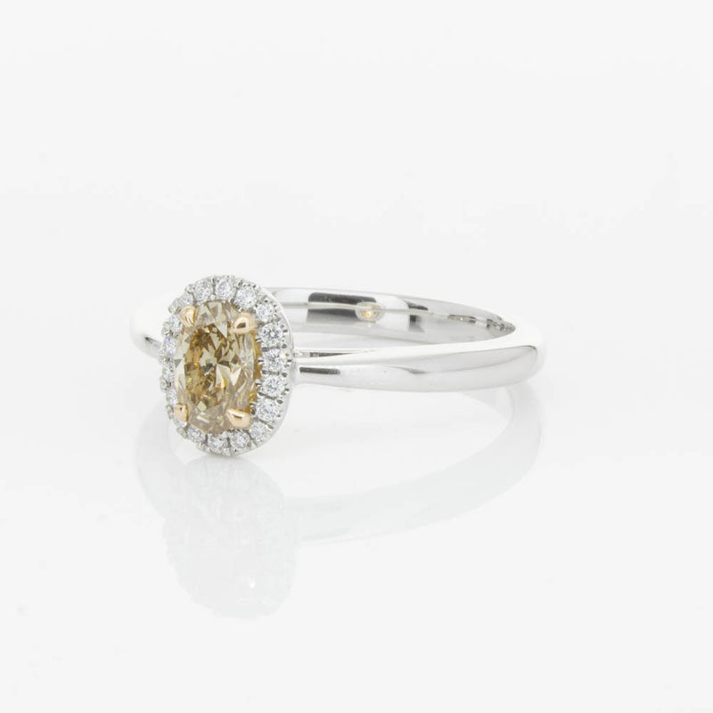18ct White Gold .51ct Mocha Diamond Nina Ring-Ring-Walker & Hall