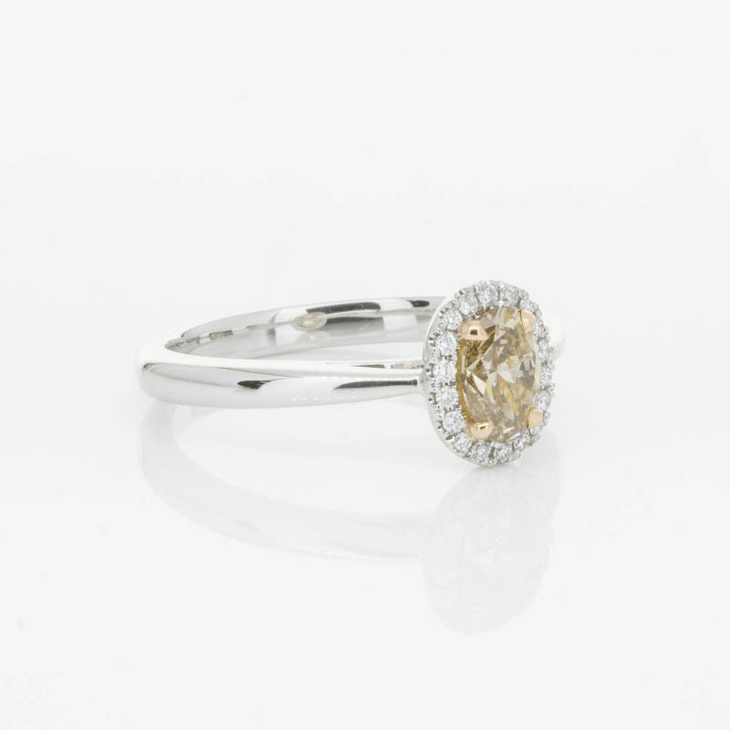 18ct White Gold .51ct Mocha Diamond Nina Ring-Ring-Walker & Hall