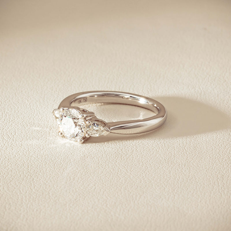 18ct White Gold 1.01ct Diamond Ayla Ring - Ring - Walker & Hall