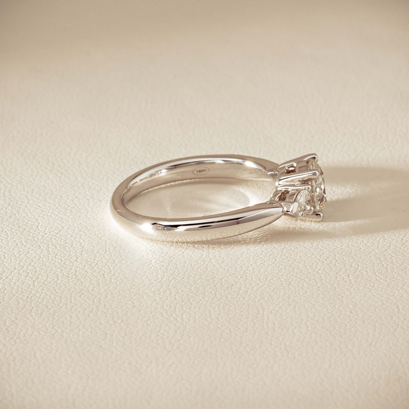 18ct White Gold 1.01ct Diamond Ayla Ring - Ring - Walker & Hall