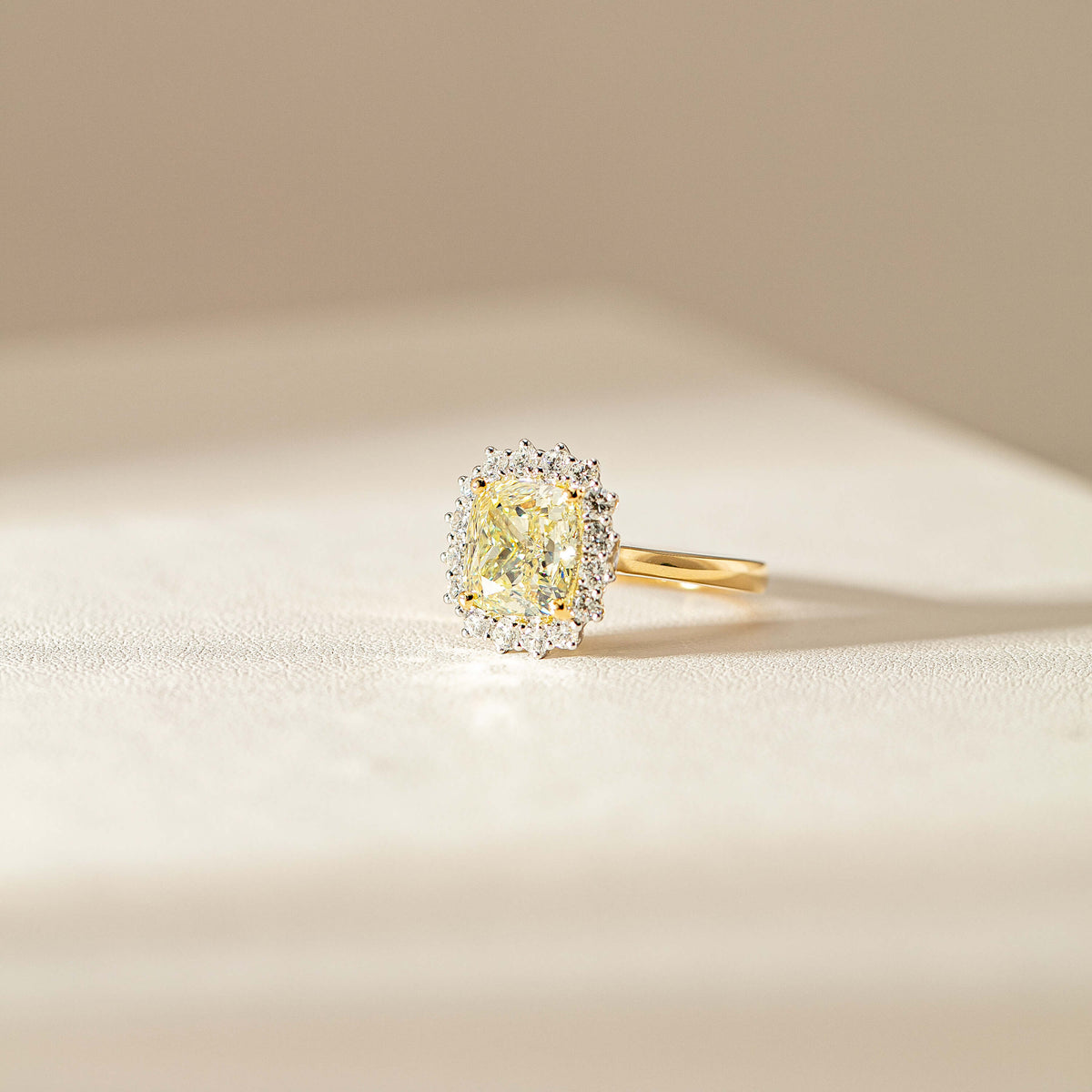 Yellow diamond Belle Ring