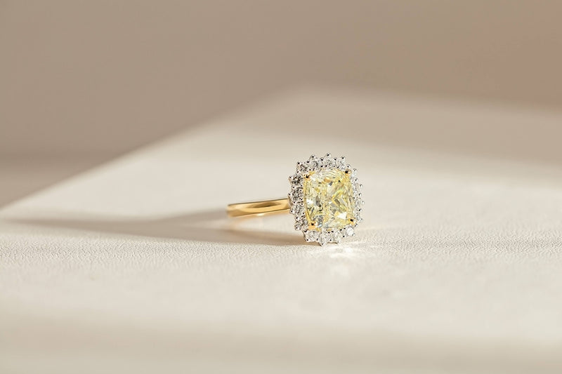 Yellow Diamond Belle Ring