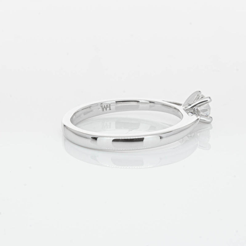 14ct White Gold .30ct Diamond Luna Ring-Ring-Walker & Hall