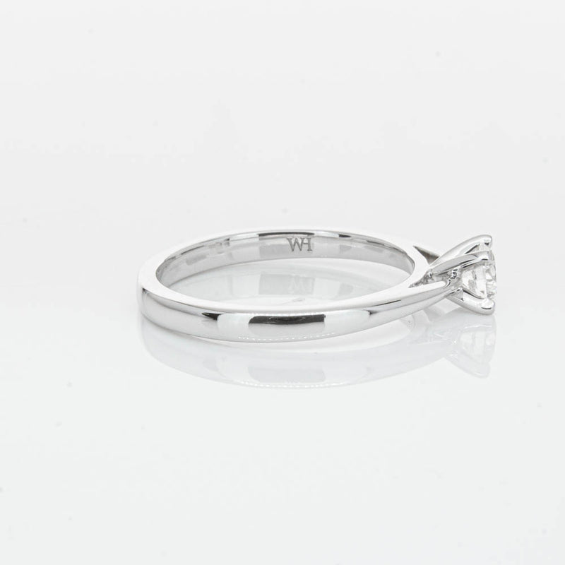 14ct White Gold .30ct Diamond Luna Ring-Ring-Walker & Hall