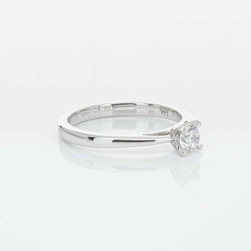 14ct White Gold .30ct Diamond Luna Ring-Ring-Walker & Hall