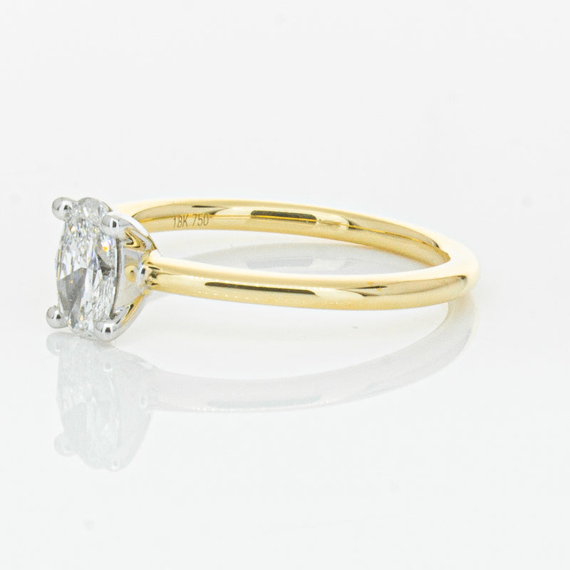 18ct Yellow Gold .52ct Diamond Melba Ring-Ring-Walker & Hall