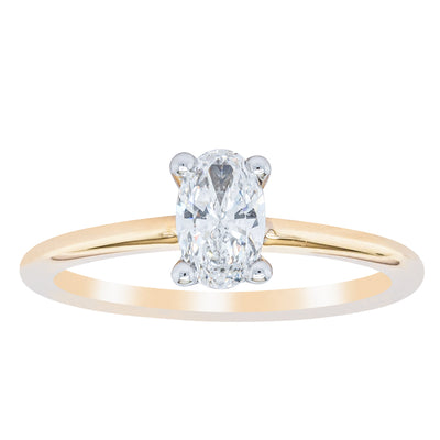 18ct Yellow Gold .52ct Diamond Melba Ring - Ring - Walker & Hall