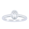 18ct White Gold .50ct Oval Cut Diamond Natalia Ring - Ring - Walker & Hall