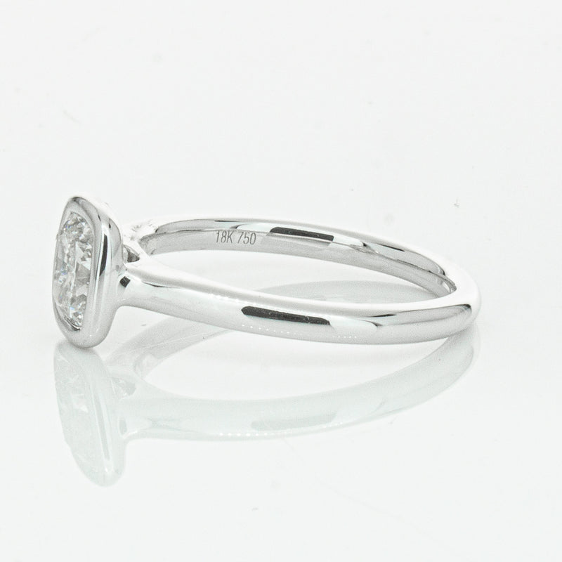 18ct White Gold 1.02ct Cushion Cut Diamond Natalia Ring-Ring-Walker & Hall