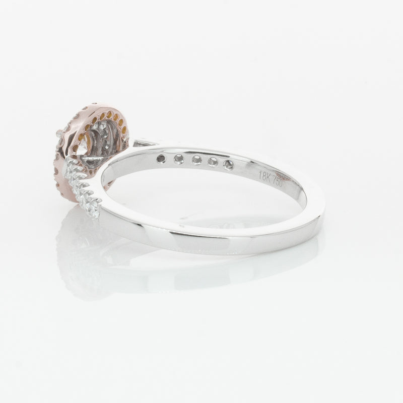 18ct White & Rose Gold .23ct Diamond Rosa Ring-Ring-Walker & Hall
