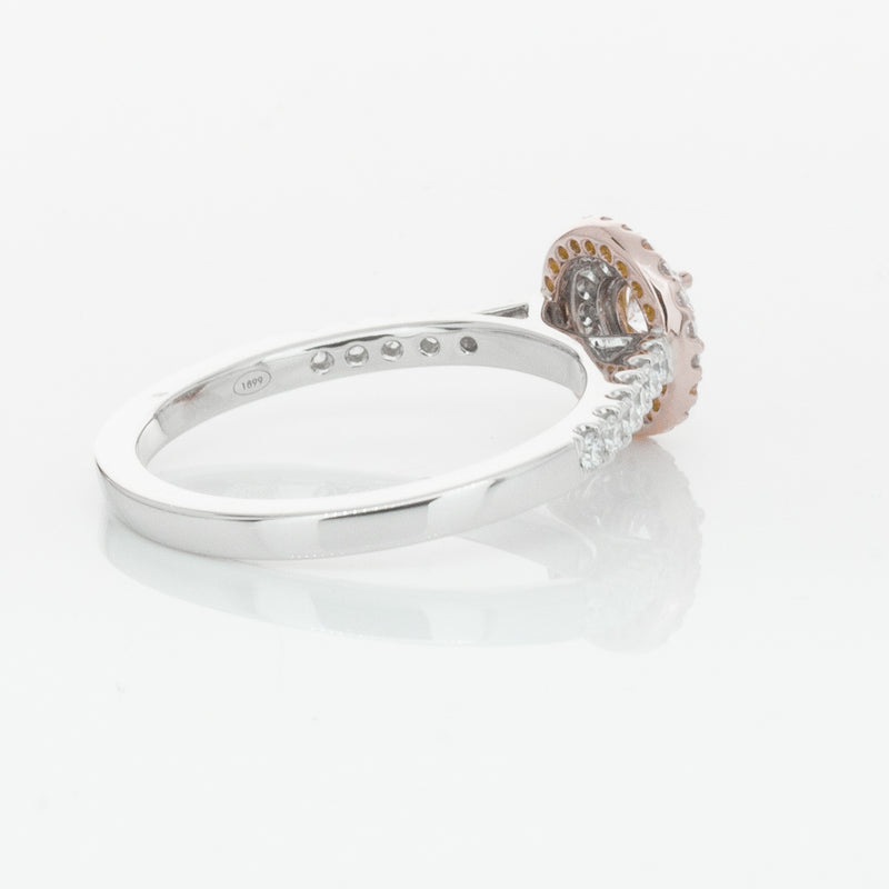 18ct White & Rose Gold .23ct Diamond Rosa Ring-Ring-Walker & Hall