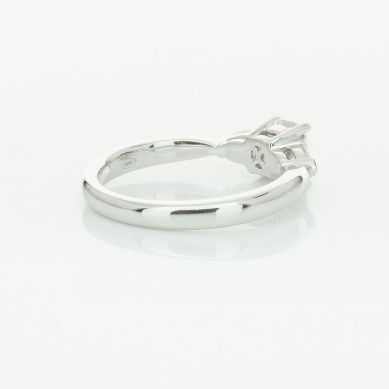 18ct White Gold .76ct Cushion Cut Diamond Ayla Ring-Ring-Walker & Hall
